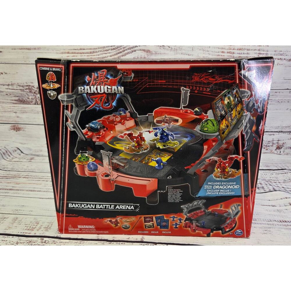 Bakugan Battle Arena Playset Open Box Complete Sealed Inside Game Set